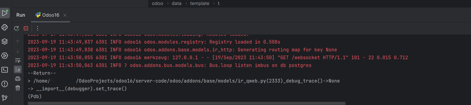 IPDB pycharm console